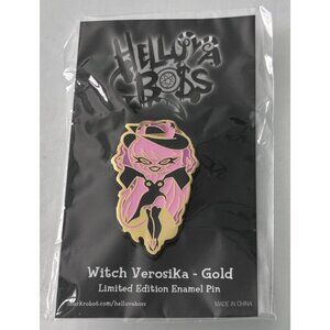 Helluva Boss Witch Verosika Gold Limited Edition Enamel Pin